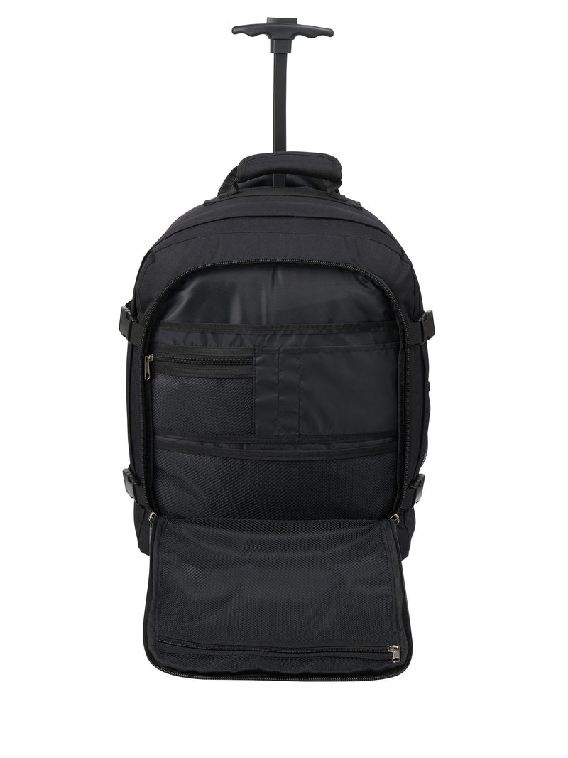 Cabin Max Metz hybrid trolley backpack 30L black, imported from the UK