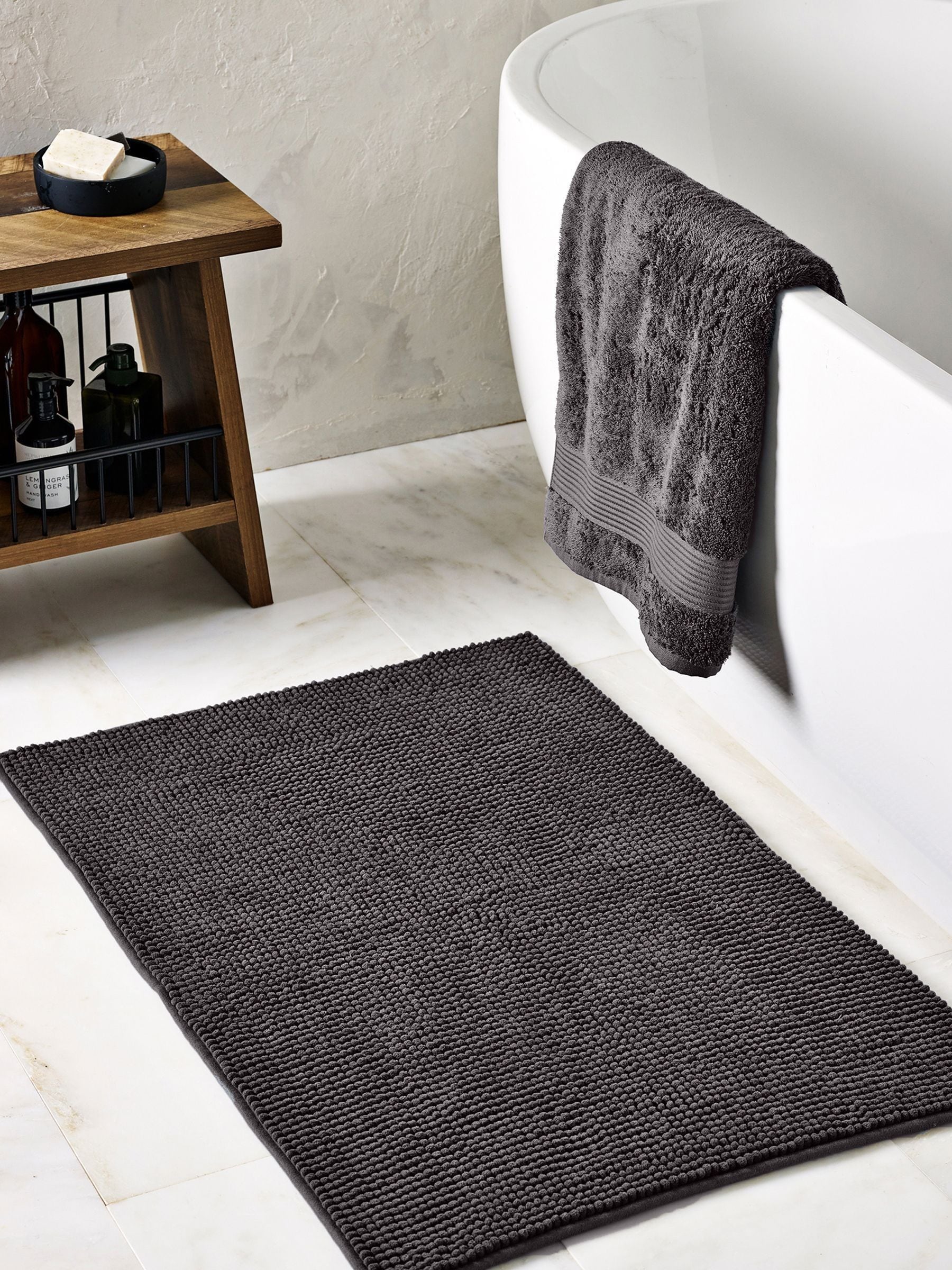 Sage Green Bobble Bath Mat