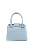 Jones Bootmaker Blue Whimsy Leather Top Handle Tote Bag