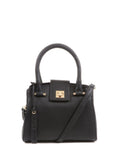 Jones Bootmaker Black Whimsy Leather Top Handle Tote Bag
