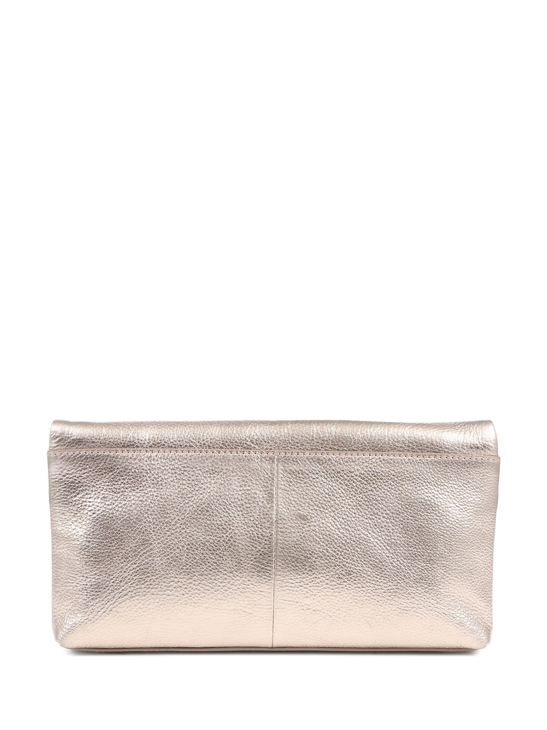 Jones Bootmaker Gold Wylie fold-over clutch bag, UK version