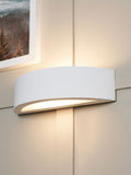 BHS white Baza wall light 30cm, imported from the UK
