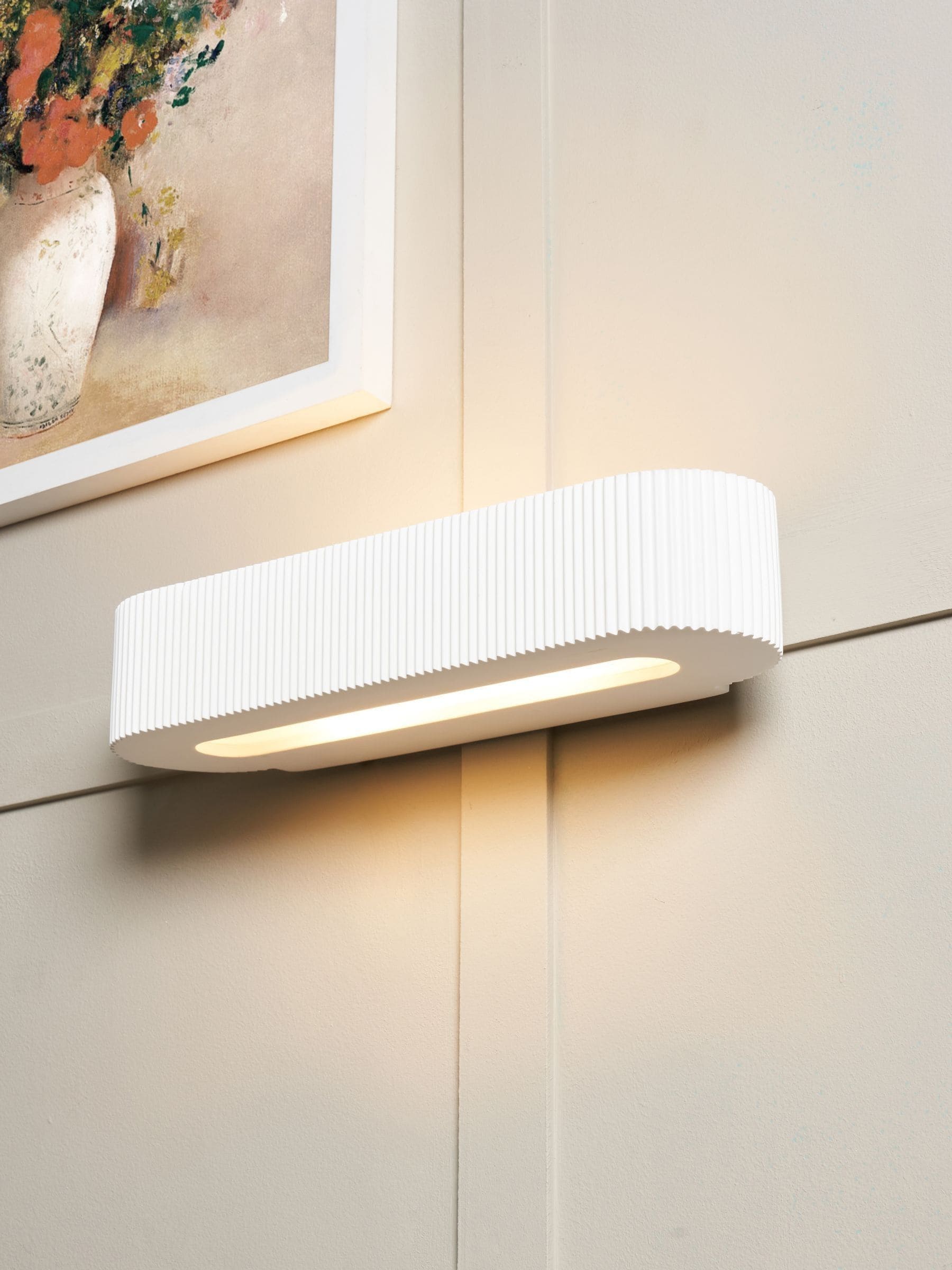 BHS Getxo paintable plaster wall uplighter (British brand)