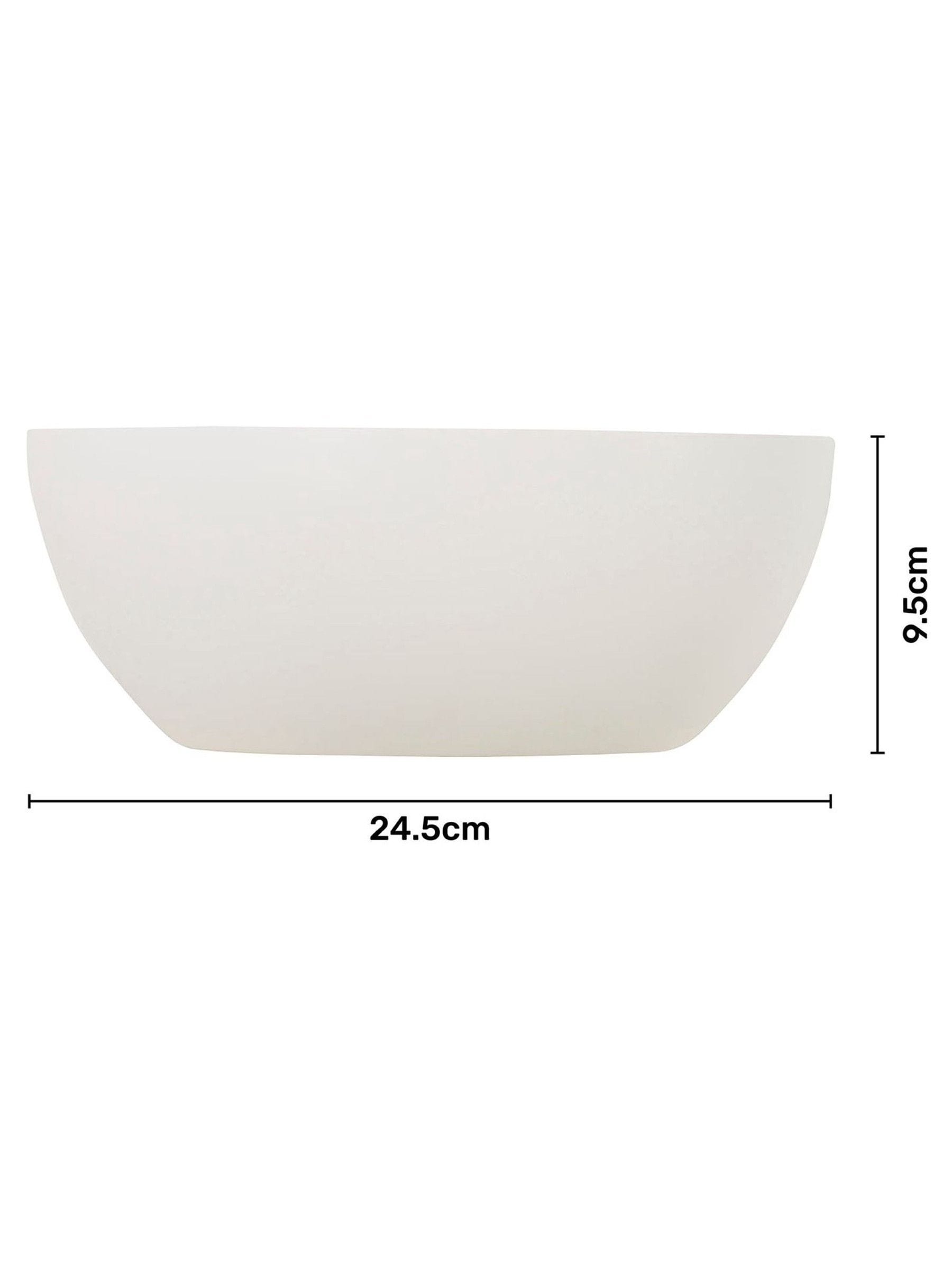 Applique murale BHS Rhonda en plâtre peignable, importée du Royaume-Uni