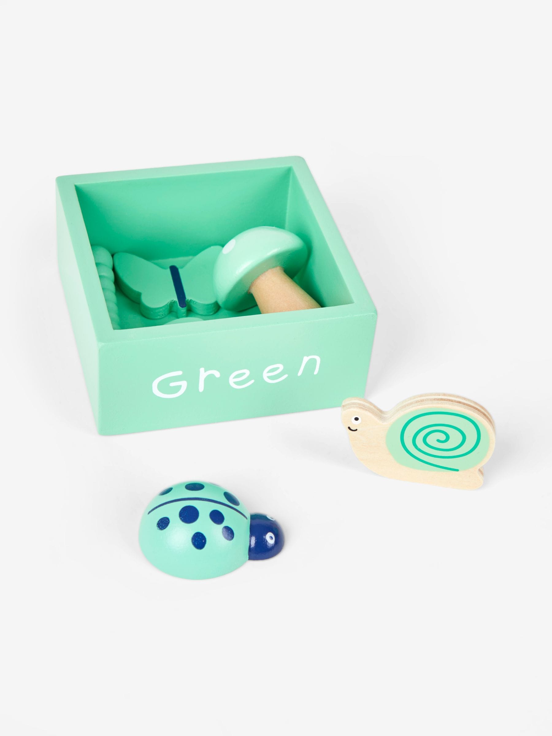 JoJo Maman Bébé nature matching game wooden shapes British brand