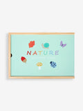 JoJo Maman Bébé nature matching game wooden shapes British brand