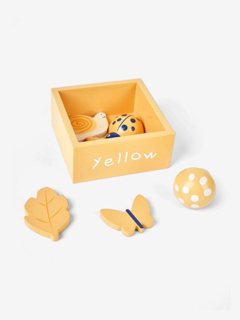 JoJo Maman Bébé nature matching game wooden shapes British brand