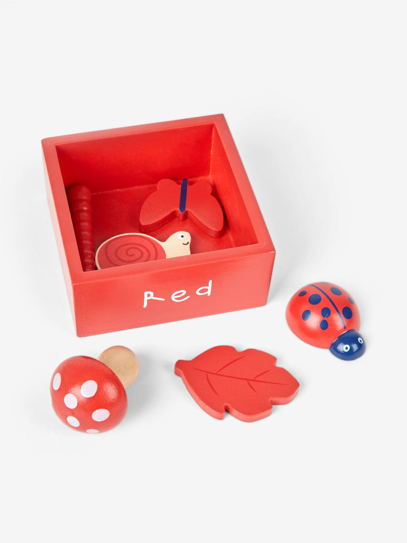 JoJo Maman Bébé nature matching game wooden shapes British brand