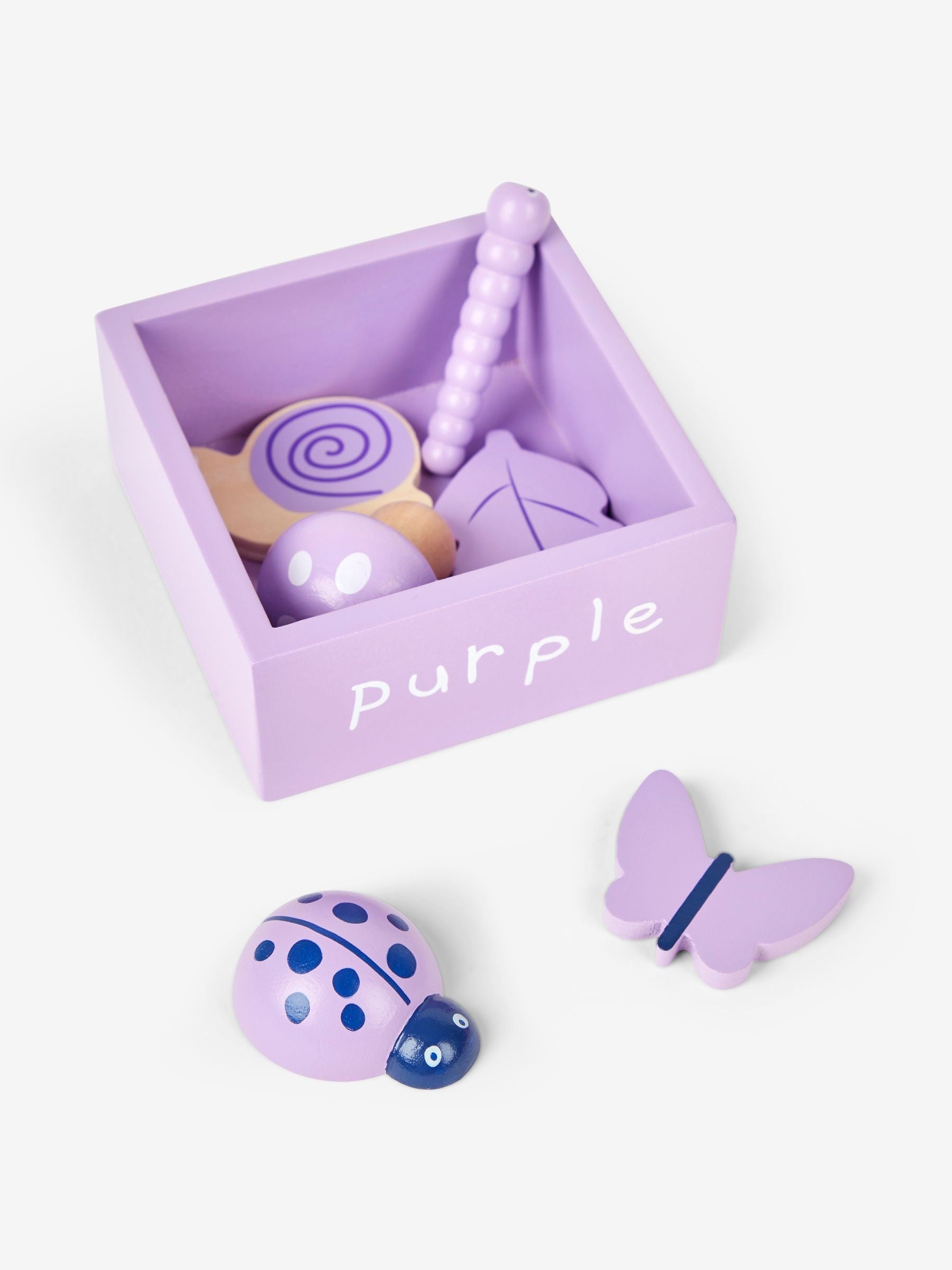 JoJo Maman Bébé nature matching game wooden shapes British brand
