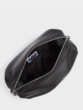 Sac de toilette Osprey London The Toby en cuir noir, importé du Royaume-Uni