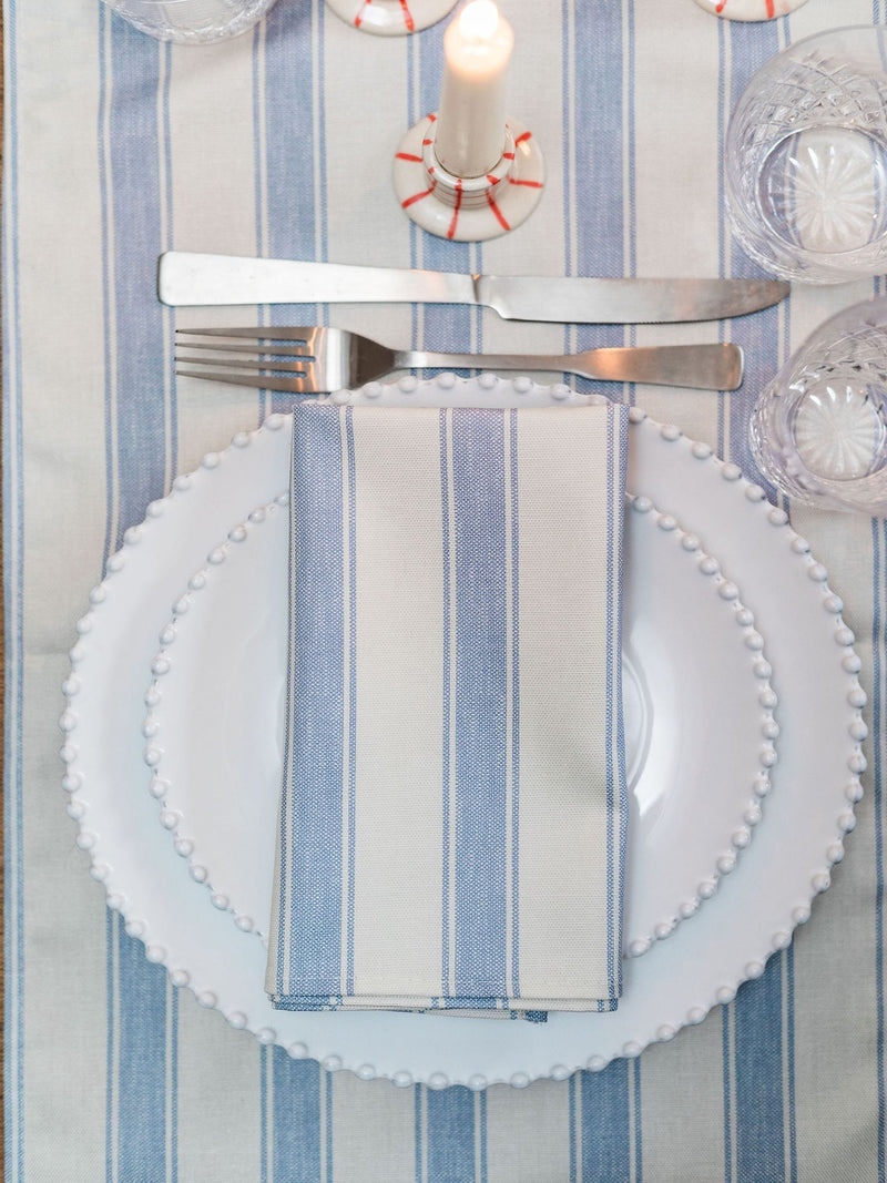 Avalon Home mid blue stripe napkins set of 2 (British brand)