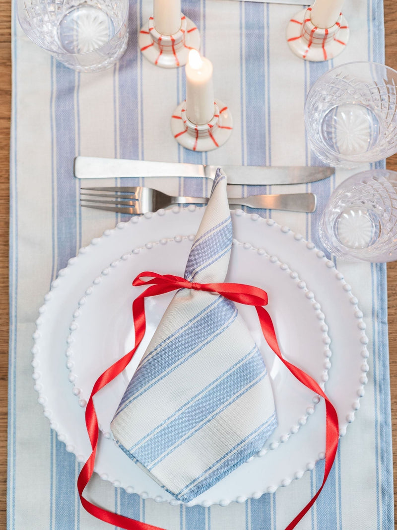 Avalon Home mid blue stripe napkins set of 2 (British brand)