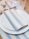 Avalon Home mid blue stripe napkins set of 2 (British brand)