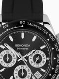 Sekonda Black Circuit watch 39mm (British brand)