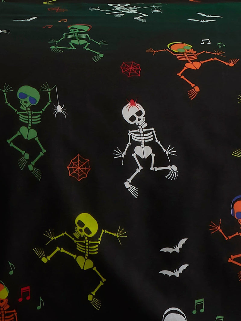 Bedlam dancing skeletons duvet cover glow in the dark - British product