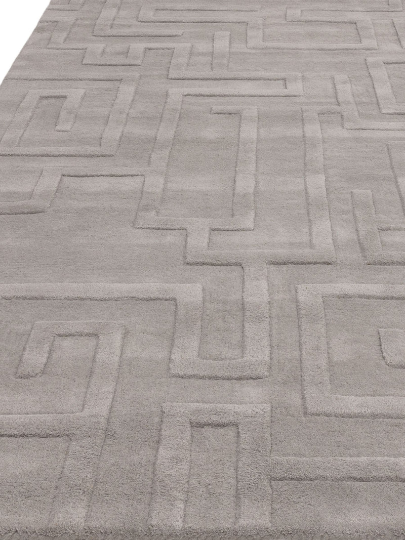 Asiatic Rugs Silver Maze wool rug - British product