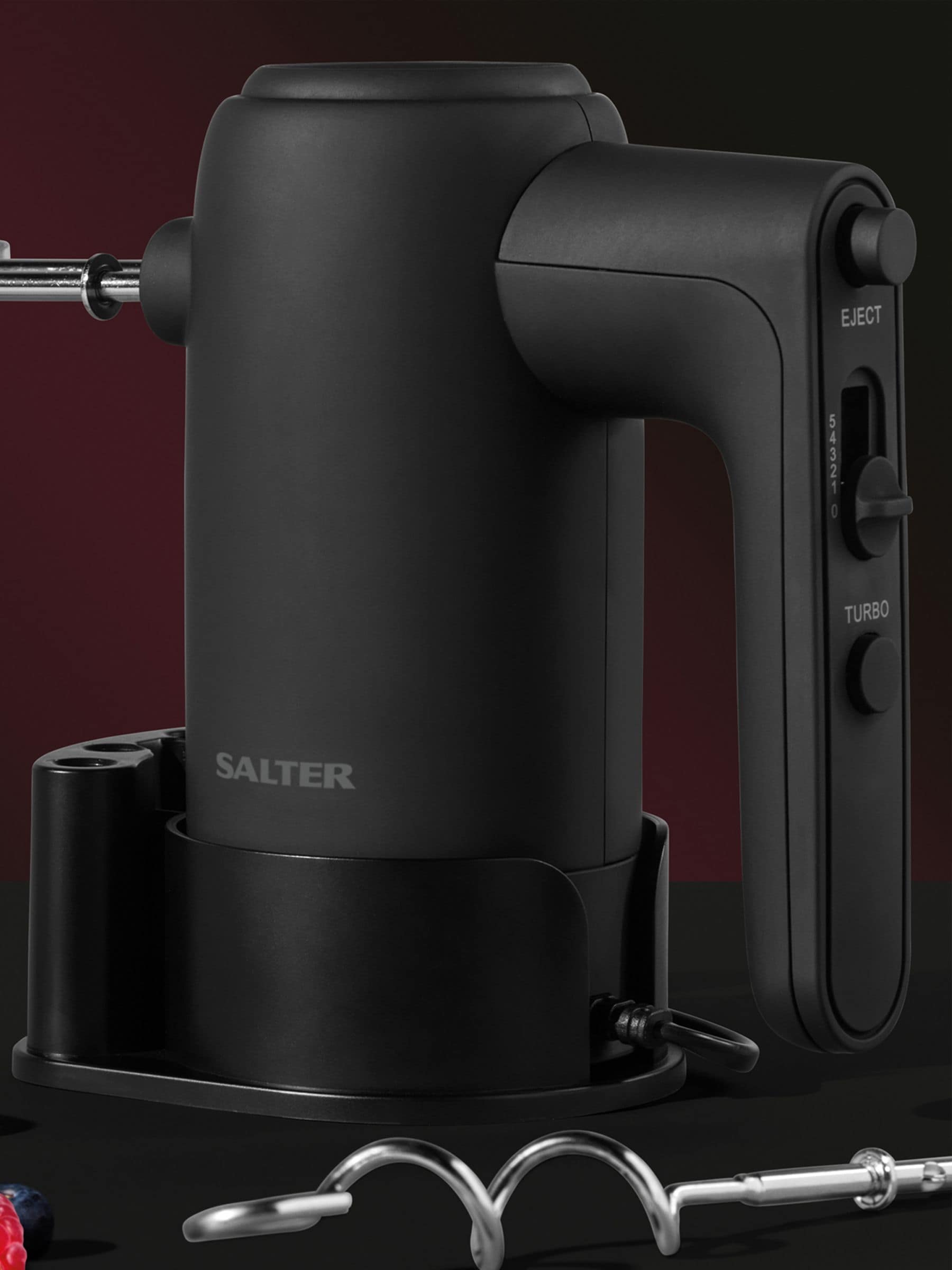 Salter Black Kuro 300W electric hand mixer (British brand)