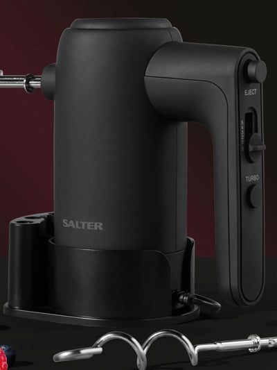 Salter Black Kuro 300W Elektrischer Handmixer Backutensilien