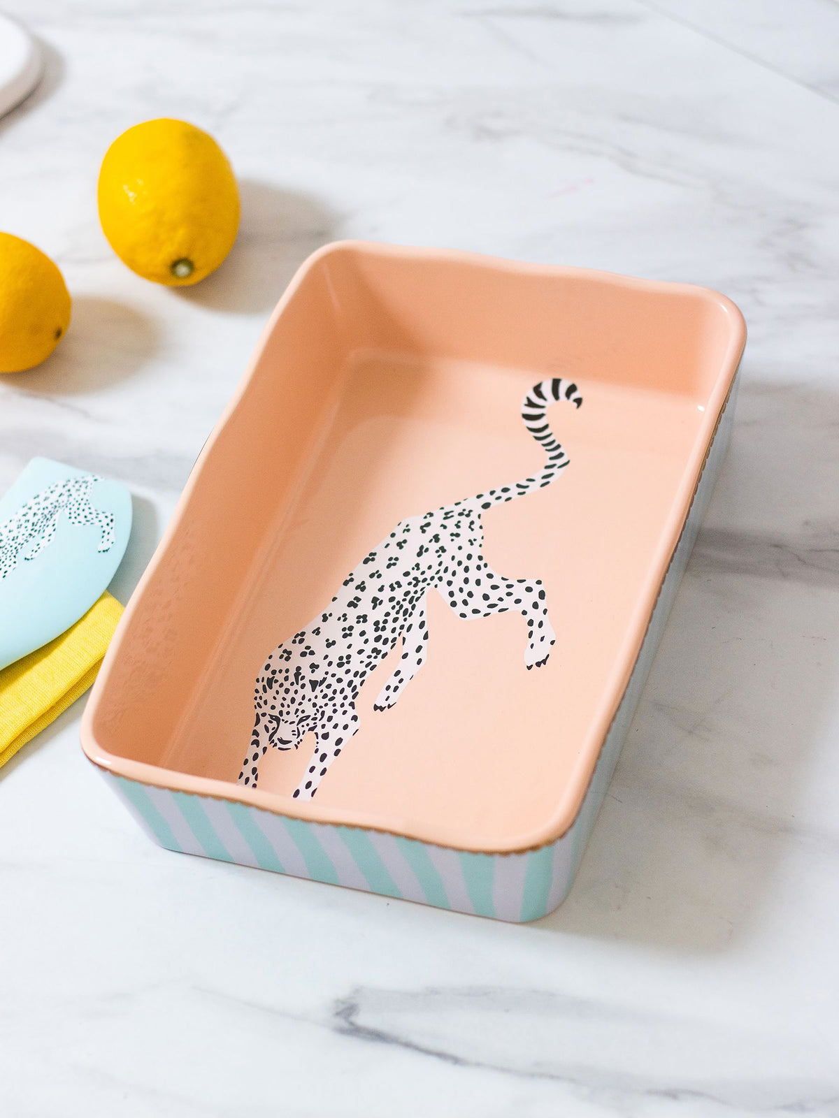 Yvonne Ellen Cheetah Rectangular Roaster