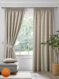 Dreams & Drapes Natural Pembrey thermal curtains 229x183cm, imported from the UK