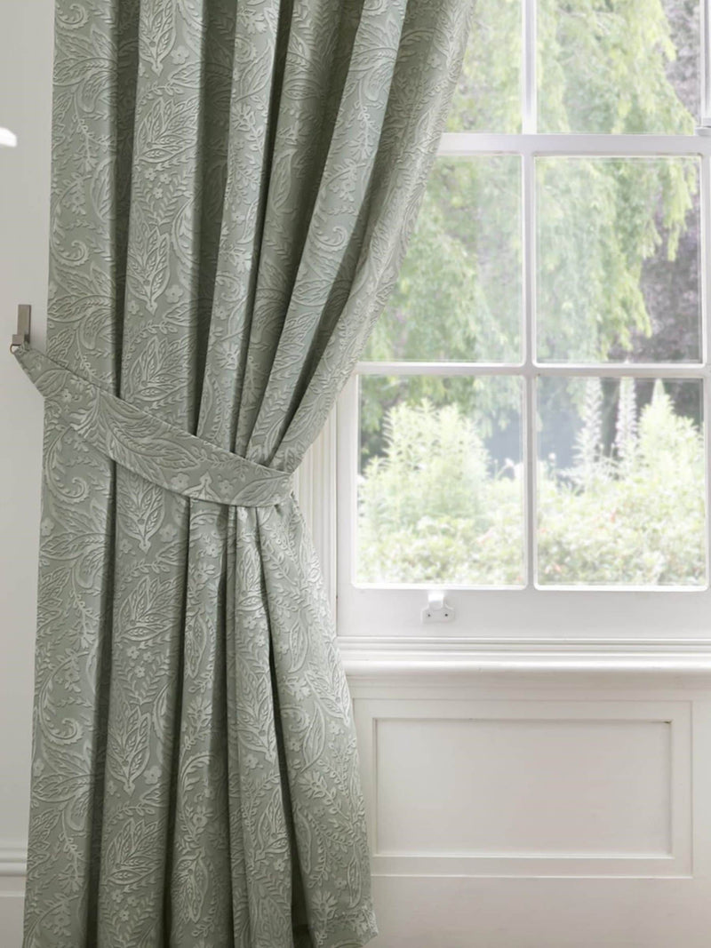 Dreams & Drapes Green Aveline pencil pleat curtains 229x183cm - British product