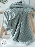 Appletree Green Morritz Faux Fur Bedspread