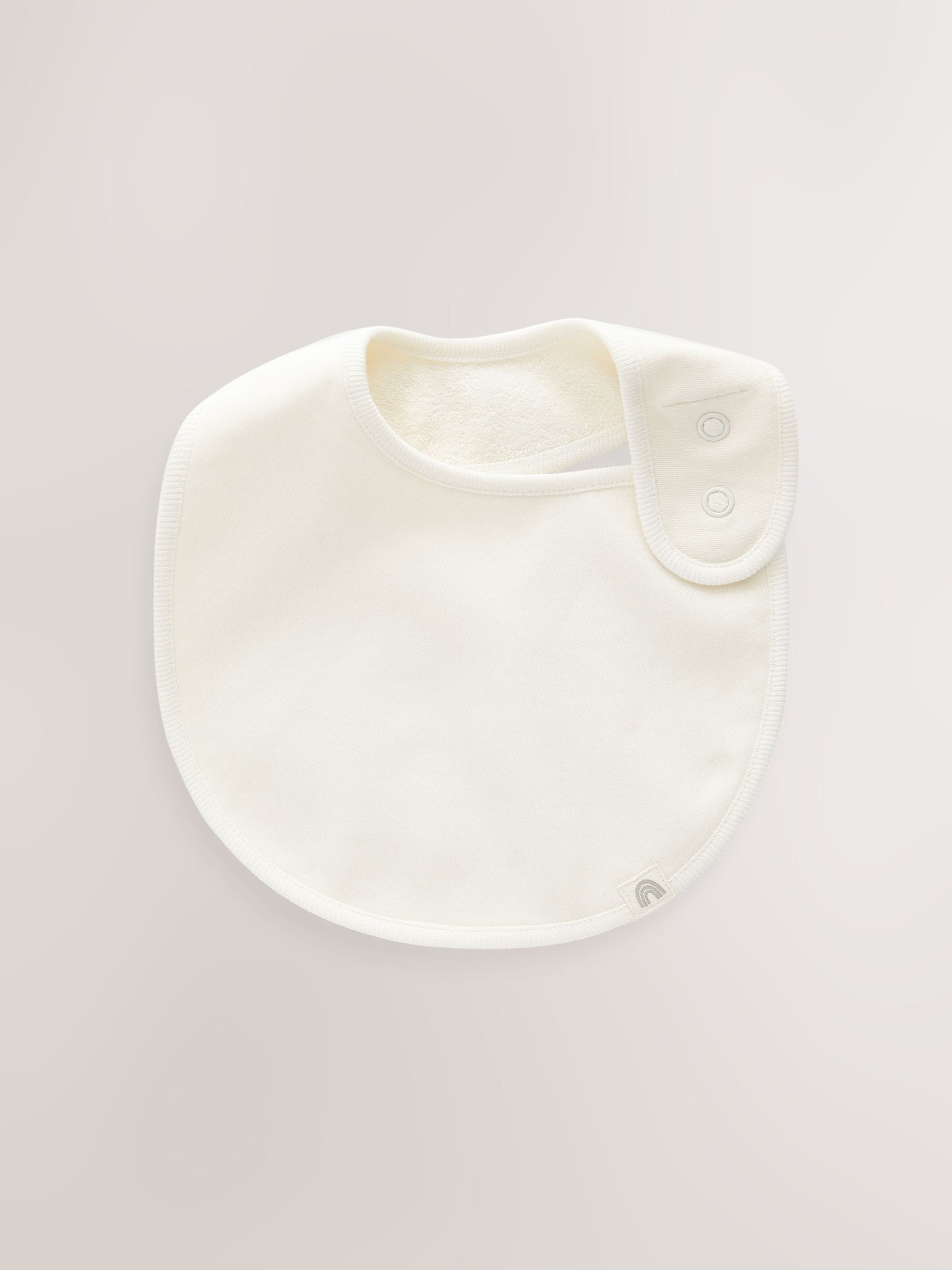 cream cotton baby bibs 3 pack, imported from the UK