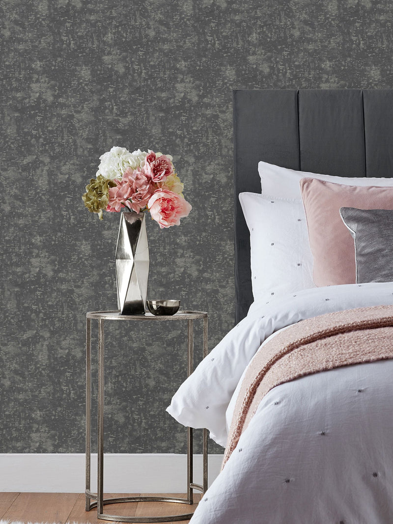 Riva Paoletti Grey Symphony abstract vinyl wallpaper roll - British product