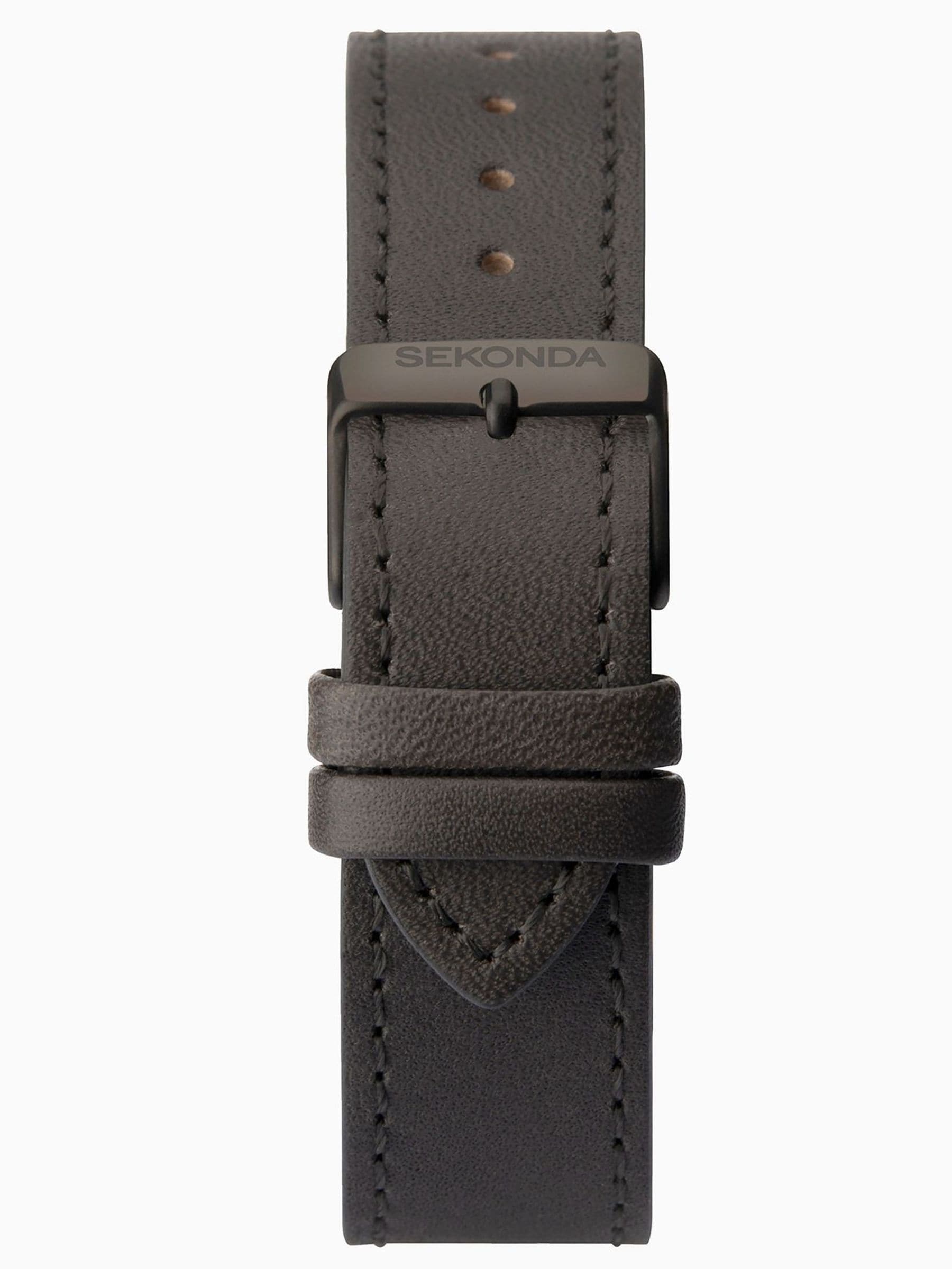 Sekonda Grey Bergen watch gift set with grey dial and leather strap (British brand)