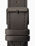 Sekonda Grey Bergen watch gift set with grey dial and leather strap (British brand)