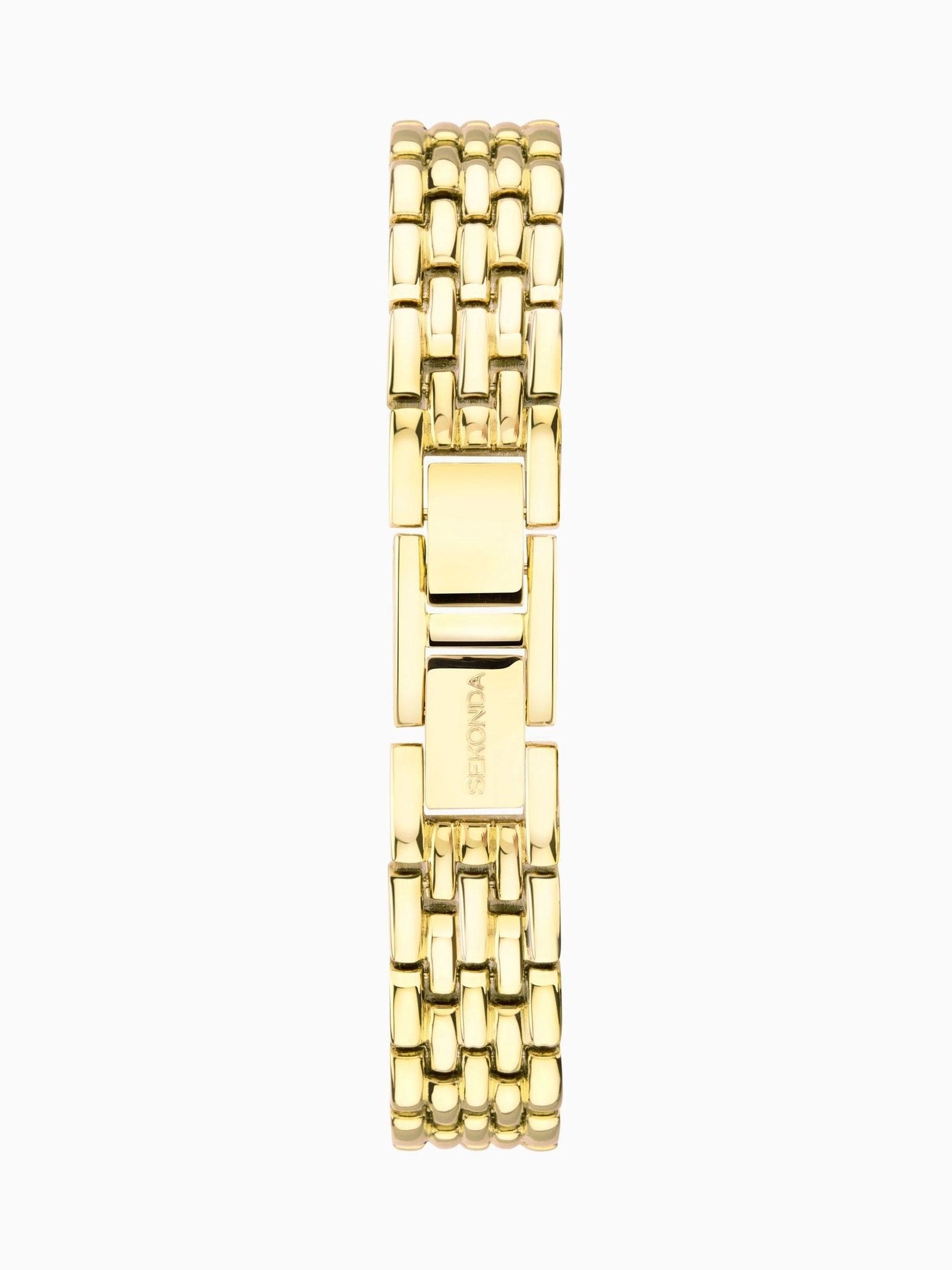 Sekonda Monica gold-tone bracelet watch with white dial (British brand)