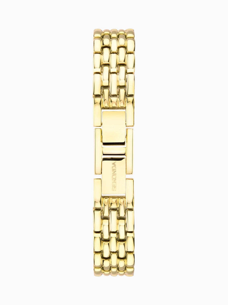 Sekonda Monica gold-tone bracelet watch with white dial (British brand)