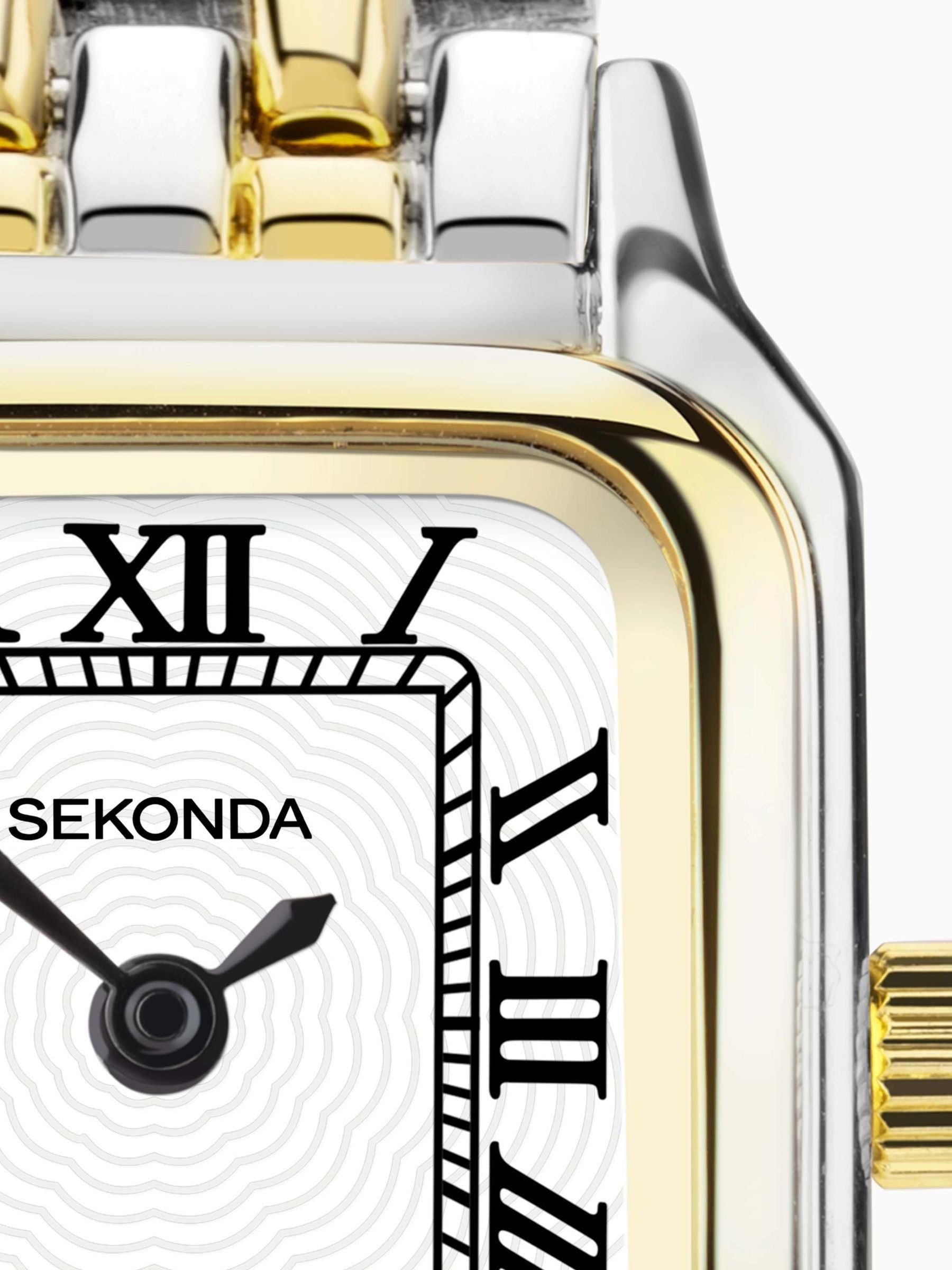 Sekonda Gold Tone Monica Two Tone Bracelet Watch (British brand)