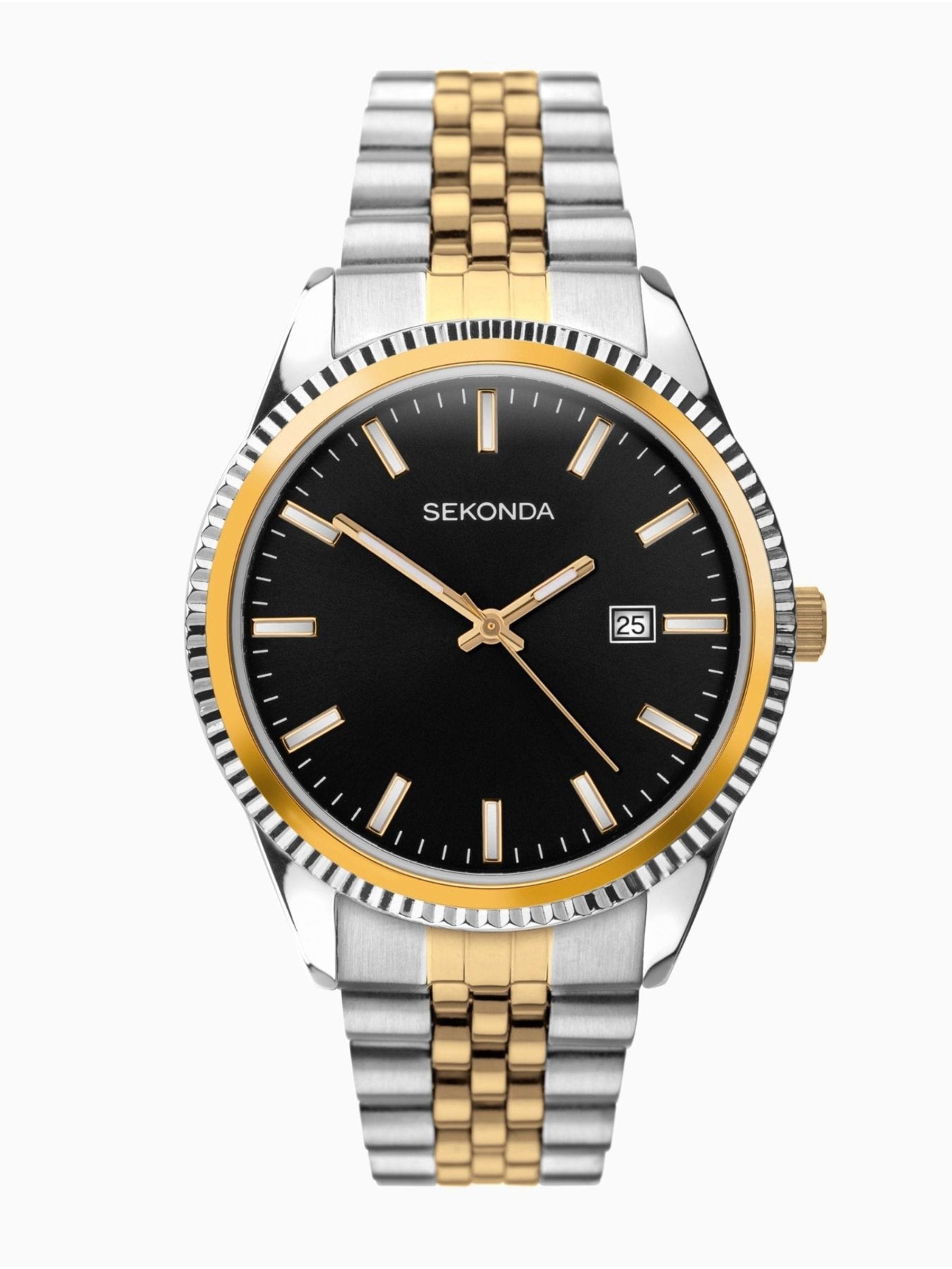 Sekonda Black Two Tone Watch 40mm (British brand)