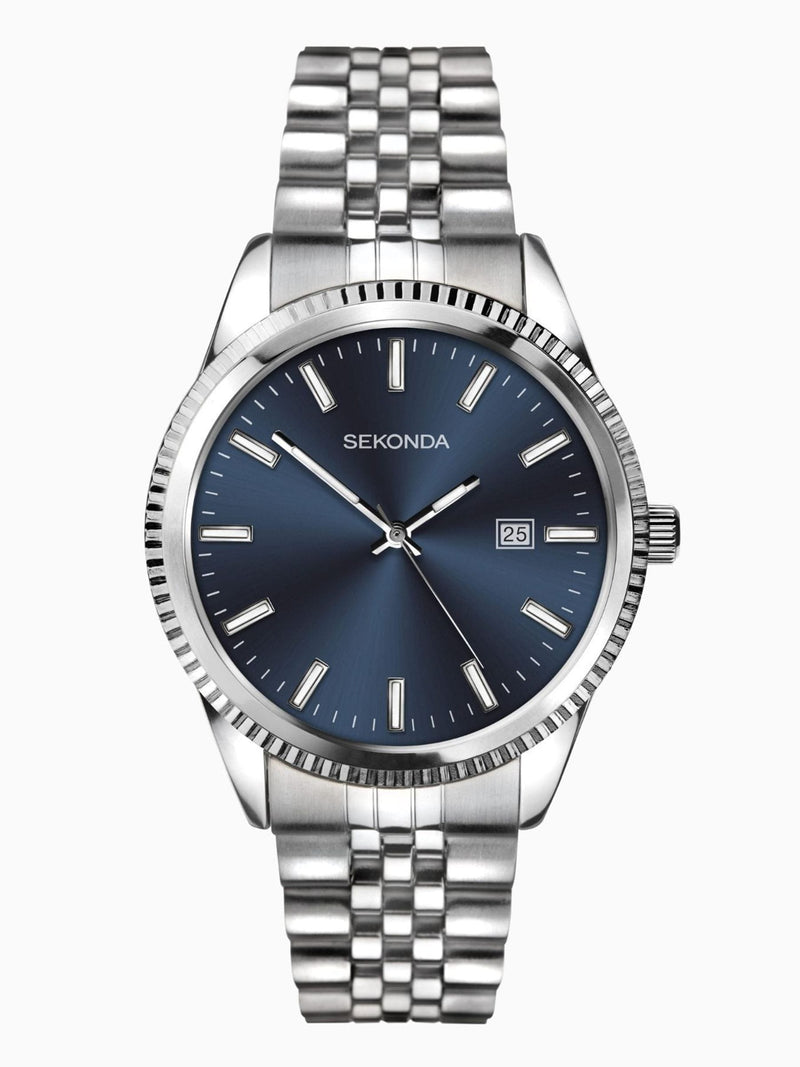 Sekonda Blue Wristwatch With Bracelet Case 40mm (British brand)