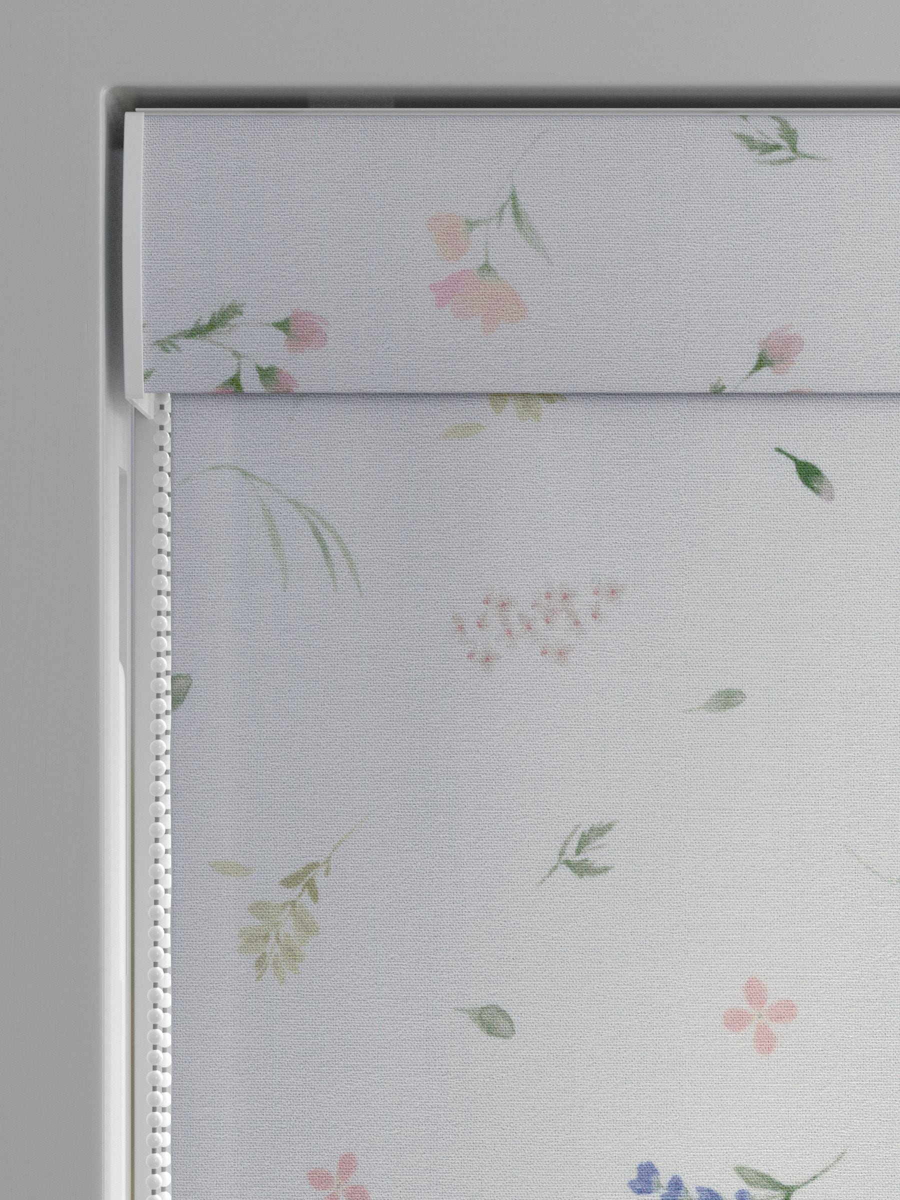 Next roman blind ditsy floral white cotton (British brand)