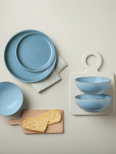 Denby Blue Elements Coupe 12-teiliges Geschirr-Set