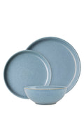 Denby Blue Elements Coupe 12 piece dinnerware set - British product
