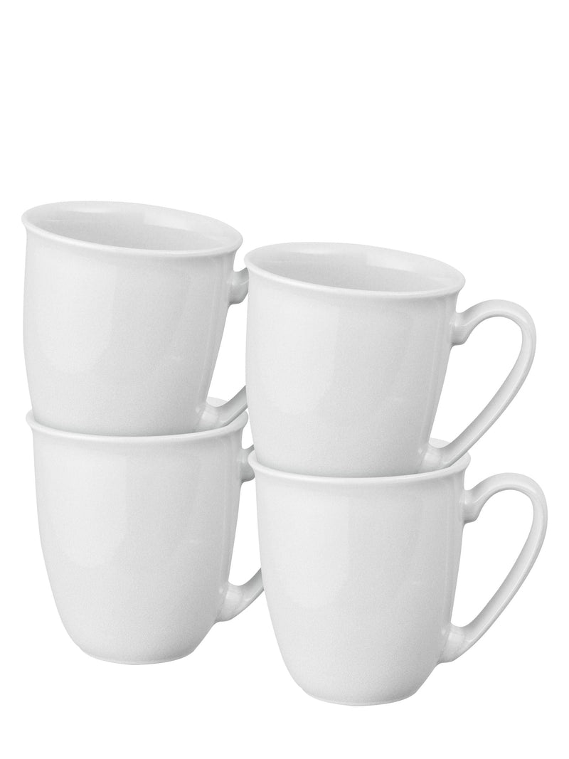 Denby White Elements coffee mugs set of 4, UK version