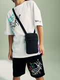 Black mobile phone bag (British brand)