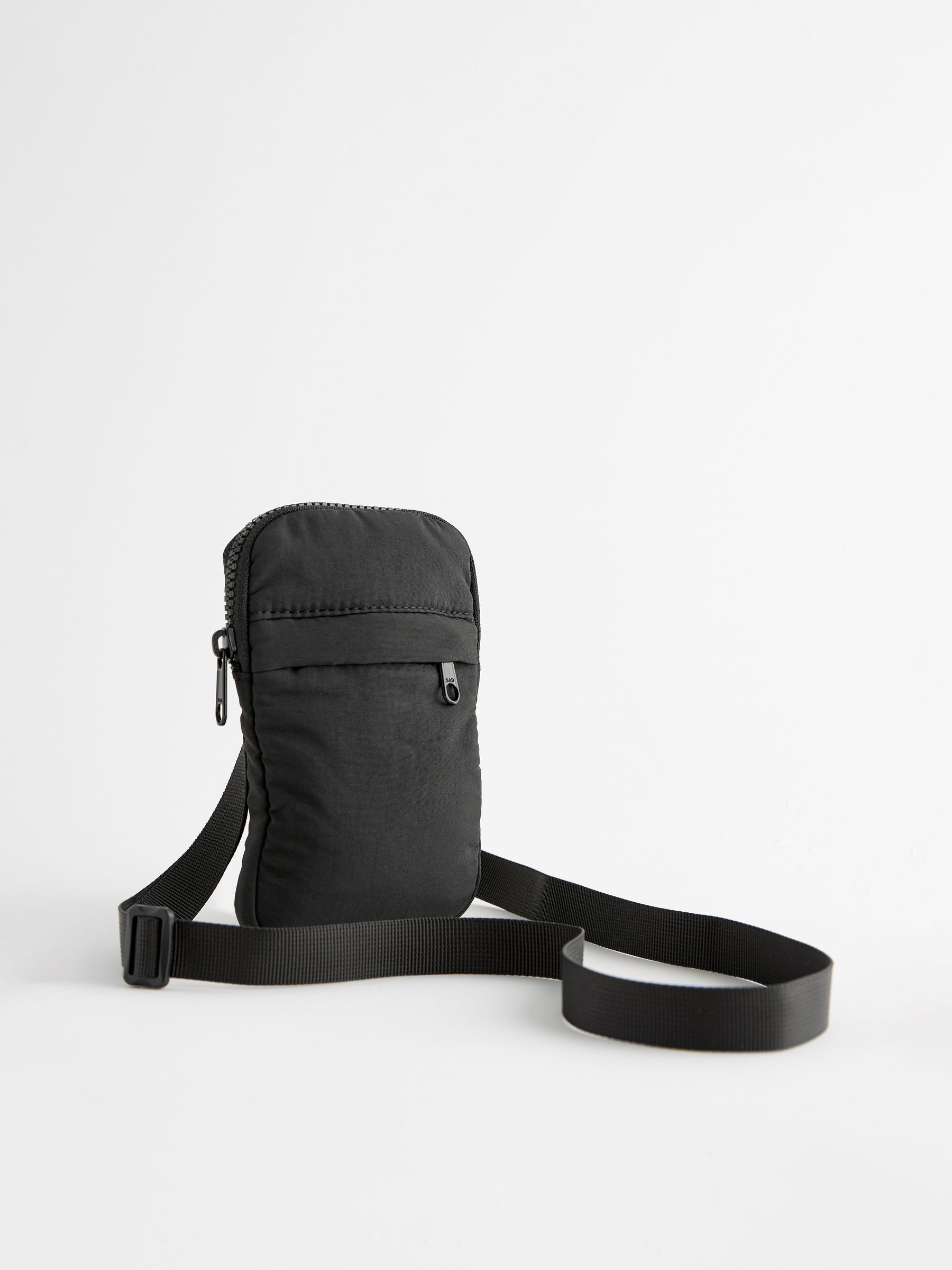 Black mobile phone bag (British brand)