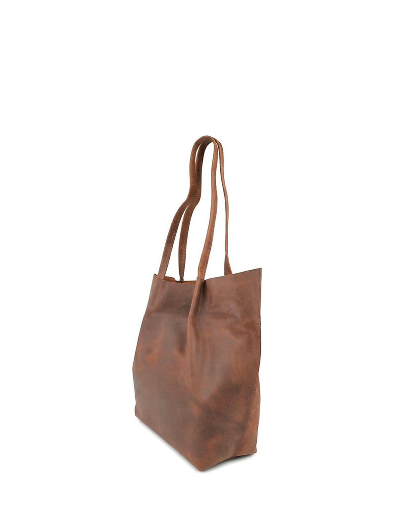 Jones Bootmaker brown leather shoulder bag, imported from the UK