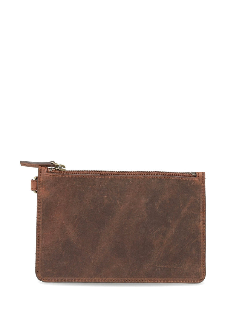 Jones Bootmaker brown leather shoulder bag, imported from the UK
