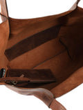 Jones Bootmaker brown leather shoulder bag, imported from the UK