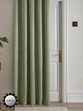 Fusion Green Strata curtains 229x183cm, imported from the UK