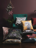 Laurence Llewelyn-Bowen green rambleicious velvet cushion 55cm, imported from the UK