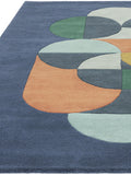 Asiatic Rugs blue matrix statement wool rug, UK version