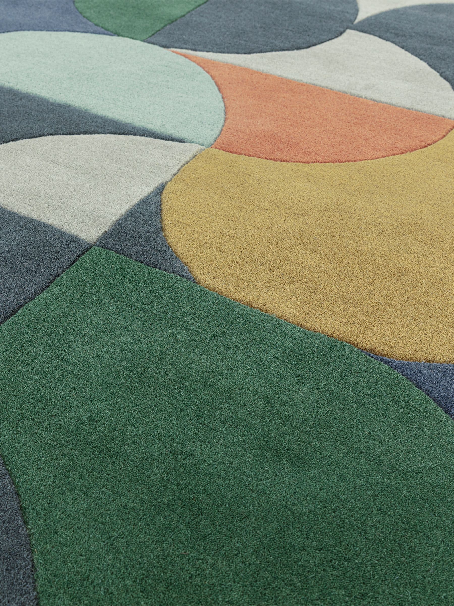 Asiatic Rugs blue matrix statement wool rug, UK version