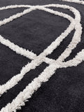 Asiatic Rugs black wool Matrix Infinity rug, UK version