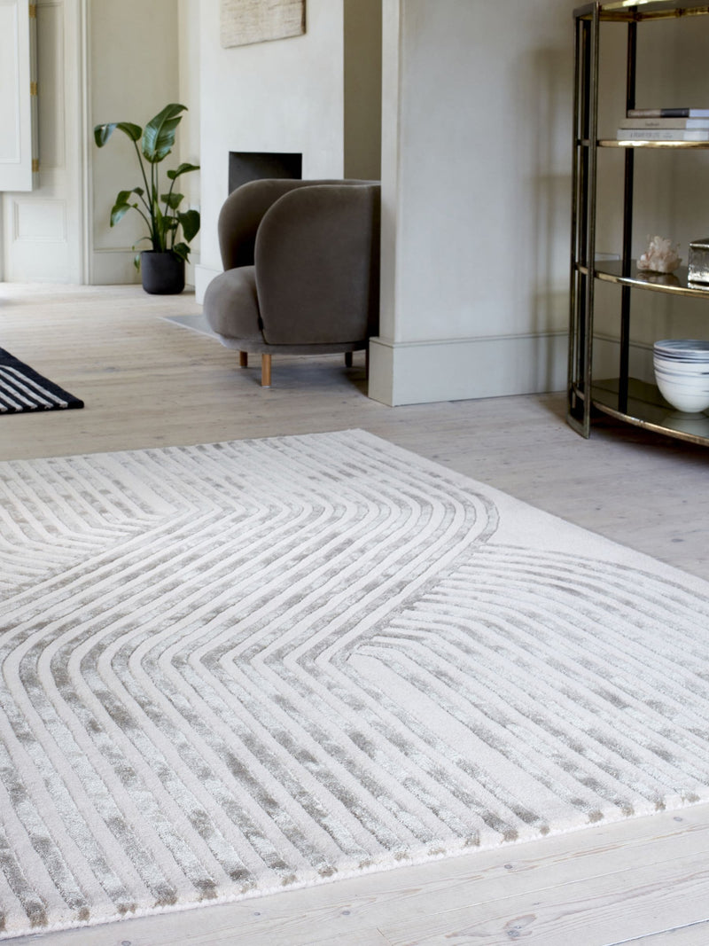 Asiatic Rugs cream Matrix Solstice rug 55% wool 45% viscose, UK version